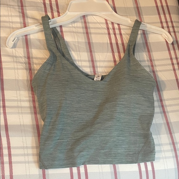 Lululemon Heather Green Align Padded Tank -Size 2 - Picture 15 of 16